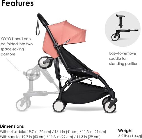 BABYZEN YOYO Board - Safe for Children Up to 44 Pounds - Requires YOYO2 Frame (Sold Separately) in Kuwait