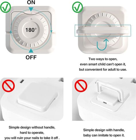 Outlet Covers Baby Proofing (32 Pack) with Hidden Pull Handle,Double Security Child Proof Electrical Protector,White,Baby Safety Outlet Plug Covers,Prevent Kid from Electric Hazard in Kuwait