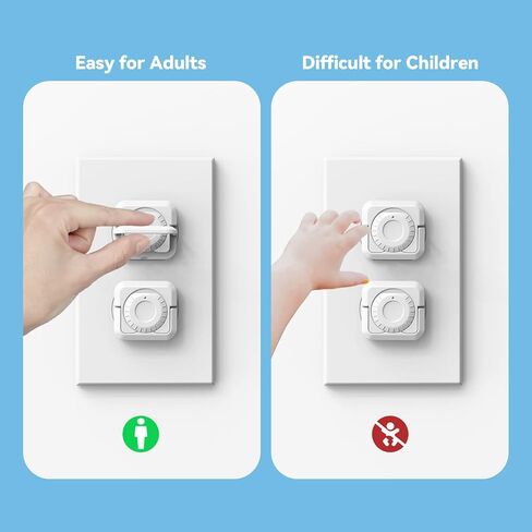 Outlet Covers Baby Proofing (32 Pack) with Hidden Pull Handle,Double Security Child Proof Electrical Protector,White,Baby Safety Outlet Plug Covers,Prevent Kid from Electric Hazard in Kuwait