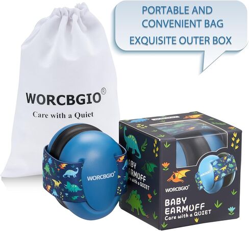 Infant Ear Protection Noise Cancelling Baby Ear Muffs, Toddler Hearing Protection with Adjustable Elastic Headband (Bear, White in Kuwait