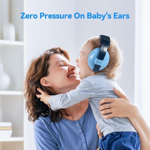 RENAISSANT Baby Ear Protection, Baby Headphones Noise Cancelling Ages 0-3 Years, Infant Noise Cancelling Headphones for Babies Sleep Travel(Blue) in Kuwait