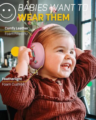 سماعات الرأس Vanderfields Baby Ear Protection Cancelling للرضع والأطفال الصغار والرضع من عمر 3 أشهر إلى سنتين in Saudi Arabia