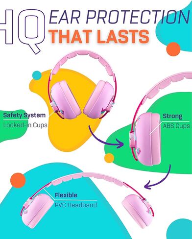 سماعات الرأس Vanderfields Baby Ear Protection Cancelling للرضع والأطفال الصغار والرضع من عمر 3 أشهر إلى سنتين in Saudi Arabia