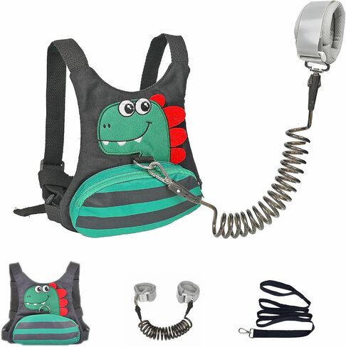 Toddler Leash for Kids-Baby Child Harness with Anti Lost Wrist Link for Boys/Girls (Blue+Black) in Saudi Arabia
