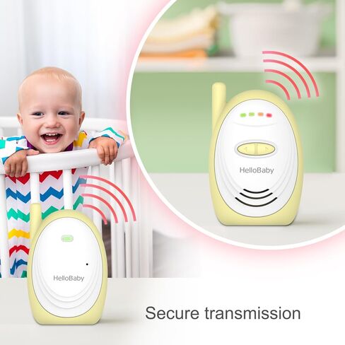 جهاز مراقبة الأطفال الصوتي HelloBaby HB168 مع نطاق يصل إلى 1000 قدم، ومؤشر صوت، ونقل رقمي، وصوت في اتجاه واحد in Kuwait