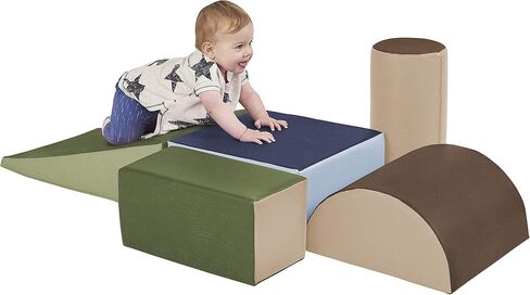 ECR4Kids SoftZone Climb and Crawl Playset, Building Blocks, Assorted, 5-Piece in Saudi Arabia