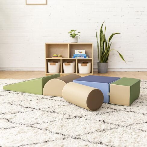 ECR4Kids SoftZone Climb and Crawl Playset, Building Blocks, Assorted, 5-Piece in Saudi Arabia