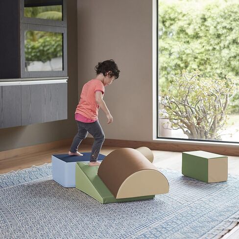 ECR4Kids SoftZone Climb and Crawl Playset, Building Blocks, Assorted, 5-Piece in Saudi Arabia