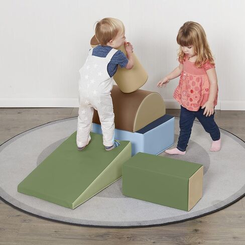 ECR4Kids SoftZone Climb and Crawl Playset, Building Blocks, Assorted, 5-Piece in Saudi Arabia
