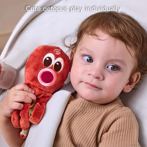 ألعاب مقعد السيارة من توماما، مثالية لحديثي الولادة والرضع، ألعاب معلقة للأطفال مع خشخشة الأخطبوط، مرآة للأطفال الصغار - مناسبة لمقعد السيارة، عربة الأطفال، سرير الأطفال، عربة الأطفال - أفضل ألعاب عربة الأطفال للأطفال 0 3 6 9 12 شهرًا in Kuwait