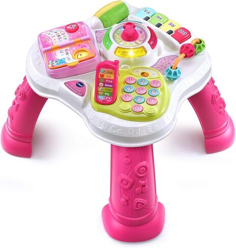 VTech Sit-To-Stand Learn and Discover Table, Pink in Saudi Arabia
