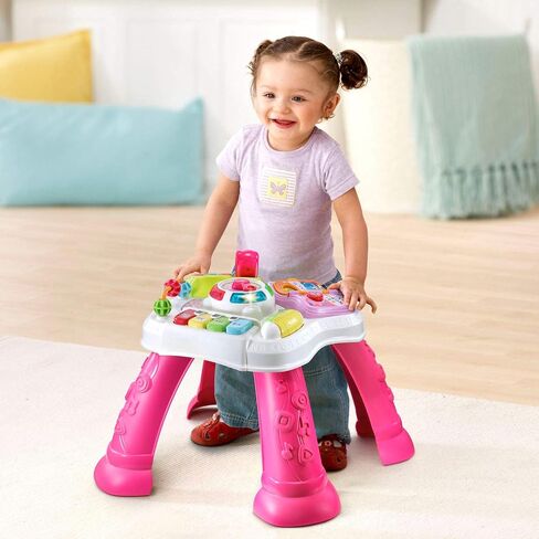 VTech Sit-To-Stand Learn and Discover Table, Pink in Saudi Arabia