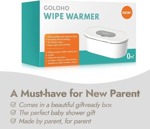 Baby Wipe Warmer and Wet Wipes Dispenser, Innovative Surround-Heating, Warms Quickly and Evenly, Large Capacity in Kuwait