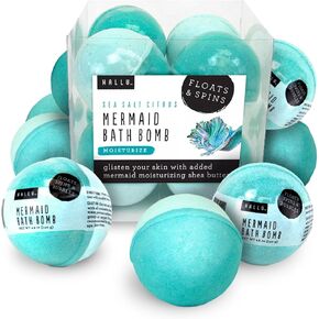 Hallu Unicorn Large Bath Bomb, Mango Peach and Vanilla Scent, 140 g, Pack of 8