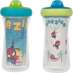 The First Years Pinkfong Baby Shark Insulated Sippy Cup - Spill Proof Toddler Cups - Made Without BPA - 9 Oz - 2 Count