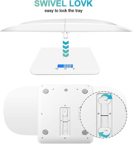 ميزان الحيوانات الأليفة الرقمي MINDPET-MED، مقياس الأطفال، الدقة ±0.08 أونصة، بحد أقصى 30 كجم/66 رطلاً، تثبيت تلقائي، تصميم متكامل بدون تفكيك، مناسب للقطط والكلاب الصغيرة والرضع والأطفال الصغار in Kuwait