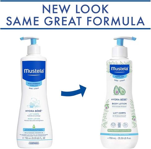 Mustela Hydra Bebe Body Lotion - Daily Moisturizing Baby Lotion with Natural Avocado, Jojoba & Sunflower Oil – Various Sizes in Saudi Arabia