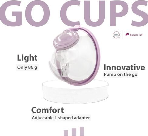 حاجز سيليكون Rumble Tuff من BabyShown متوافق مع أكواب Rumble Tuff Go بدون استخدام اليدين، قطعتين in Kuwait