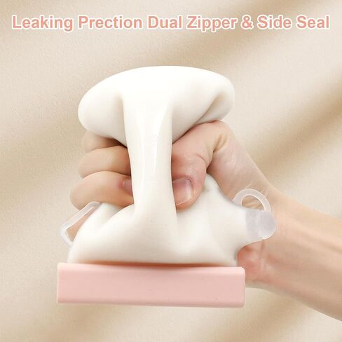 أكياس تخزين حليب الثدي 7 قطع من سينتو مع صندوق منظم للثلاجة، أساسيات الرضاعة الطبيعية قابلة لإعادة الاستخدام، أكياس تجميد حليب الثدي مزدوجة مانعة للتسرب، 11 أونصة/320 مل للرضاعة الطبيعية، أساسيات ما بعد الولادة in Kuwait