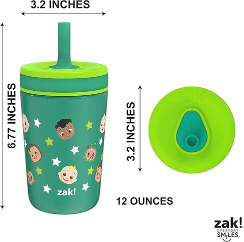 Zak Designs Disney Winnie the Pooh Kelso Toddler Cups For Travel or At Home, 12oz Vacuum Insulated Stainless Steel Sippy Cup With Leak-Proof Design is Perfect For Kids (Winnie the Pooh & Friends) in Kuwait