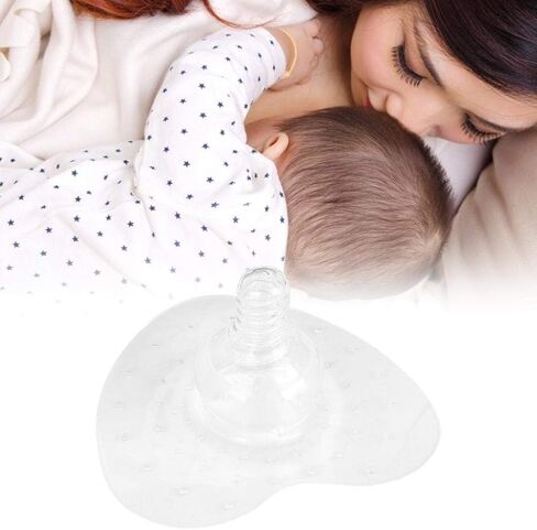 Silicone Premium Nipple Shield, One pcs Breastfeeding Assistance with Short Term Latch On Difficulties, Super Soft, Flexible, 100% Silicone, BPA and BPS Free in Saudi Arabia