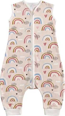 Baby Sleepsack with Feet, 100% Cotton Breathable Toddler Sleep Bag Sack Wearable Blanket in Kuwait