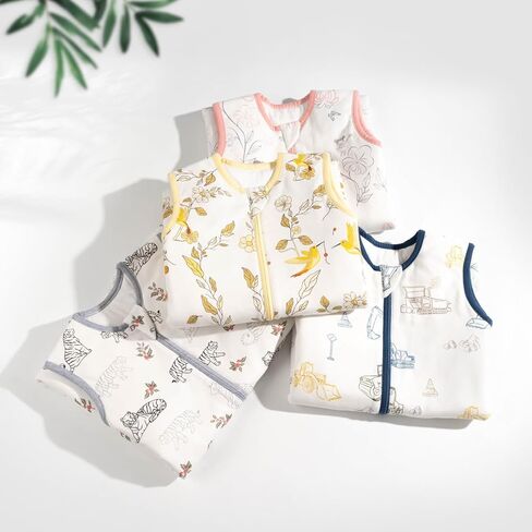 كيس نوم للأطفال الصغار مع أقدام من LILBESTIE، كيس نوم 1.5 TOG مع أرجل، بطانية شتوية يمكن ارتداؤها للأطفال بدون أكمام من القطن كيس نوم للأطفال من عمر 12 إلى 24 شهرًا - حفار M in Kuwait