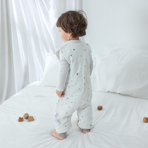 Baby Sleep Sack with Feet 2.5 TOG Winter Toddler Sleeping Sack Combed Cotton Baby Wearable Blanket for Early Walkers in Kuwait