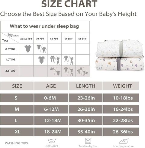 Mosebears Sleep Sack Baby Winter Wearable Blanket with 2-Way Zipper,2.5 TOG Cotton Sleep Sack Unisex (Calm Sage, 0-6 Months) in Saudi Arabia