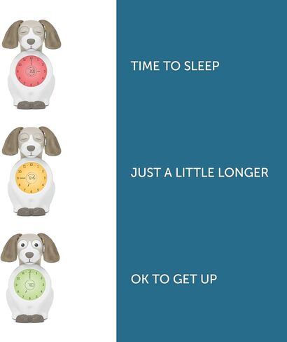 Zazu Kids Sleep Training Alarm Clock for Kids - Ready to Rise Children's Trainer, Time to Wake Clock for Toddlers, Night Light, Sleep Aid, Davy The Dog Blue in Kuwait