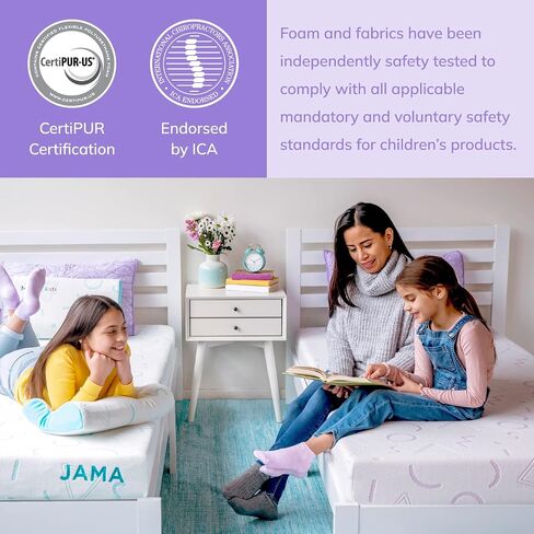 MLILY Kids Pillow for Sleeping, Adjustable Kids Memory Foam Pillow for Bed Set, Breathable and Cooling Pillows for Kids Boy Girl, CertiPUR-US Certified, 12x20 Inch, Blue | Cooling Pillow with Breathable Soft Cover and CertiPUR-US Certified Foam for Bed Se in Saudi Arabia