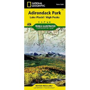 Lake Placid, High Peaks: Adirondack Park Map (National Geographic Trails Illustrated Map, 742) in Saudi Arabia
