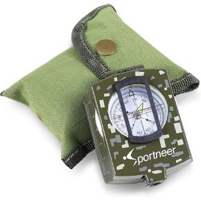 Sportneer Compass: Accurate Durable Lightweight Orienteering Compass with Strap and Carrying Case, Glow in The Dark Waterproof Hiking Essentials for Camping Backpacking, Best Survival Gifts for Kids in Saudi Arabia