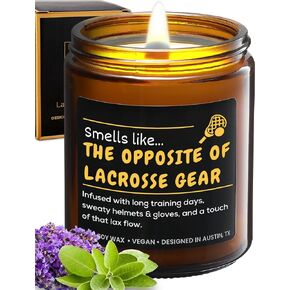 Lacrosse Candle, Lacrosse Gift Ideas for Teen Girls, Lacrosse Themed Gifts for Lacrosse Players Teenagers, Birthday, Christmas, Gift-Ready in Kuwait