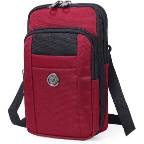 Senient Wolf Waterproof Nylon Multifunctional Phone Crossbody Bag - Small One Shoulder Waist Bag Wallet Travel Passport Case in Kuwait