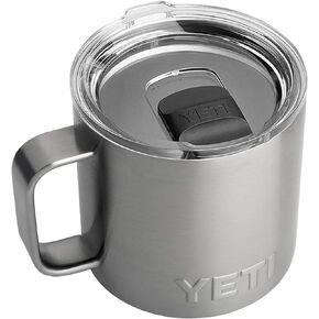 YETI Rambler 14 oz Mug, Vacuum Insulated, Stainless Steel with MagSlider Lid, Stainless | Vacuum Insulated in Saudi Arabia