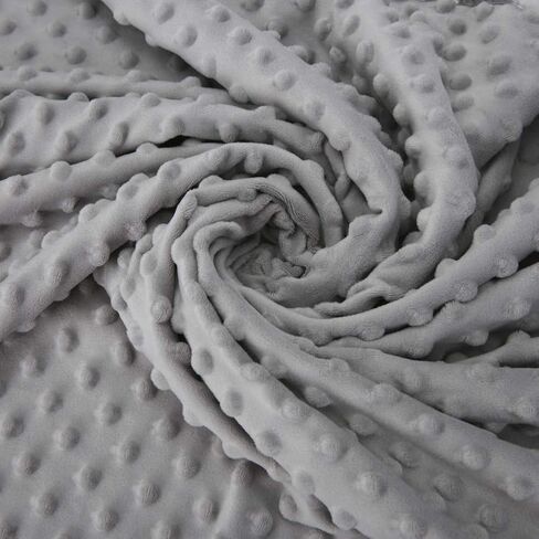 Pro Goleem Soft Minky Dot & Satin Baby Blanket, Navy Blue, 30’’ x 40’’ | Silky Backing, Baby Gifts for Boys and Girls in Saudi Arabia