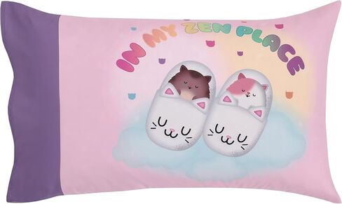 NoJo Disney Frozen Winter Cheer Lavender, Aqua and White Anna, Elsa and Olaf 2 Piece Toddler Sheet Set - Fitted Bottom Sheet and Reversible Pillowcase in Saudi Arabia