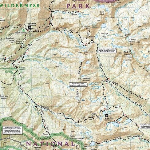 Sequoia/kings Canyon National Park: Trails Illustrated National Parks in Saudi Arabia