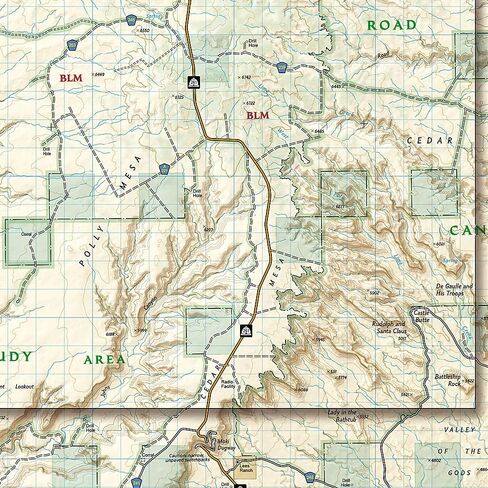 Grand Gulch, Cedar Mesa Plateau Map [BLM - Monticello Field Office] (National Geographic Trails Illustrated Map, 706) in Saudi Arabia
