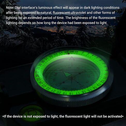 Sportneer Compass: Accurate Durable Lightweight Orienteering Compass with Strap and Carrying Case, Glow in The Dark Waterproof Hiking Essentials for Camping Backpacking, Best Survival Gifts for Kids in Kuwait