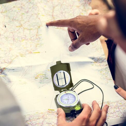 Sportneer Compass: Accurate Durable Lightweight Orienteering Compass with Strap and Carrying Case, Glow in The Dark Waterproof Hiking Essentials for Camping Backpacking, Best Survival Gifts for Kids in Kuwait