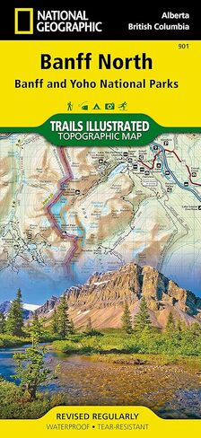 Banff North Map [Banff and Yoho National Parks] (National Geographic Trails Illustrated Map, 901) in Saudi Arabia