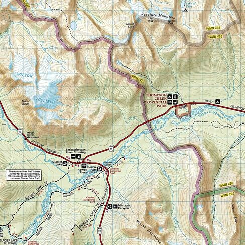 Banff North Map [Banff and Yoho National Parks] (National Geographic Trails Illustrated Map, 901) in Saudi Arabia