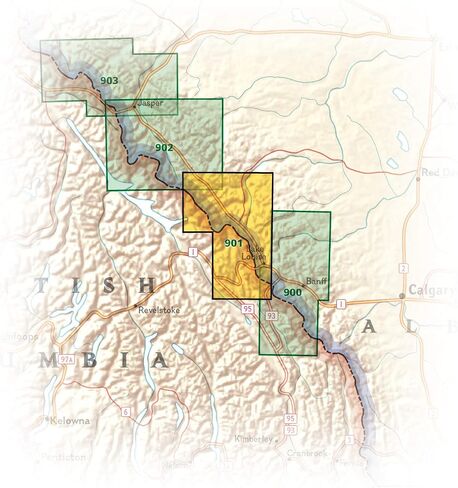 Banff North Map [Banff and Yoho National Parks] (National Geographic Trails Illustrated Map, 901) in Saudi Arabia
