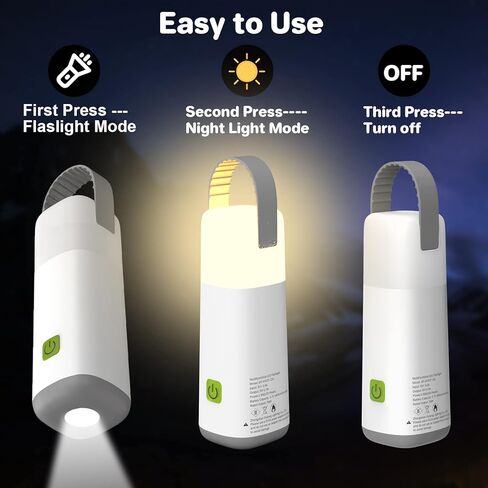 ضوء فانوس التخييم LED، ضوء تخييم قابل لإعادة الشحن مع فوانيس وضعية إضاءة، ملحقات التخييم في الهواء الطلق، مصباح يدوي، أضواء خيمة مقاومة للماء لانقطاع التيار الكهربائي، فانوس الإعصار في حالات الطوارئ in Kuwait