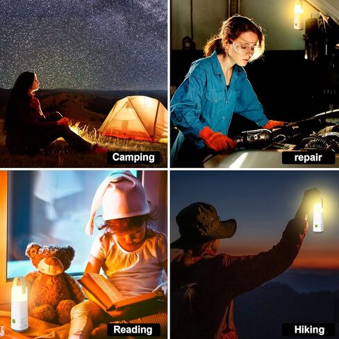 ضوء فانوس التخييم LED، ضوء تخييم قابل لإعادة الشحن مع فوانيس وضعية إضاءة، ملحقات التخييم في الهواء الطلق، مصباح يدوي، أضواء خيمة مقاومة للماء لانقطاع التيار الكهربائي، فانوس الإعصار في حالات الطوارئ in Kuwait