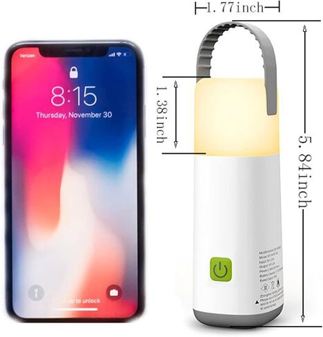 ضوء فانوس التخييم LED، ضوء تخييم قابل لإعادة الشحن مع فوانيس وضعية إضاءة، ملحقات التخييم في الهواء الطلق، مصباح يدوي، أضواء خيمة مقاومة للماء لانقطاع التيار الكهربائي، فانوس الإعصار في حالات الطوارئ in Kuwait