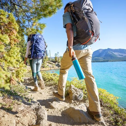 زجاجة مياه خفيفة الوزن من سلسلة Hydro Flask Trail مع غطاء مرن ذو فتحة واسعة وعزل فراغ مزدوج الجدار in Kuwait