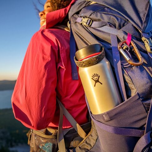 زجاجة مياه خفيفة الوزن من سلسلة Hydro Flask Trail مع غطاء مرن ذو فتحة واسعة وعزل فراغ مزدوج الجدار in Kuwait